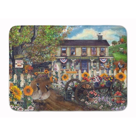 Carolines Treasures Sunflowers & The Old Country Store Machine Washable Memory Foam Mat CA68666